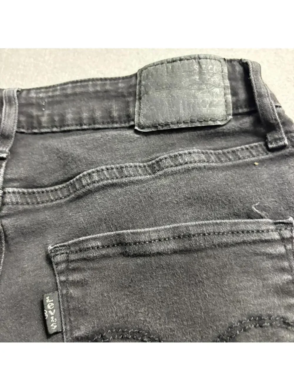 Levis 721 High Rise Skinny Jeans Womens Size 30 Black Denim Stretch Pants